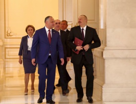 Președintele Republicii Moldova, Igor Dodon a avut o întrevedere cu Preşedintele Republicii Azerbaidjan, Ilham Aliyev