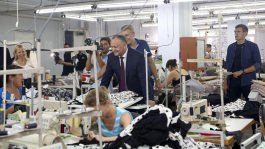 Șeful statului a vizitat întreprinderea de textile „Tricon”din Cahul  