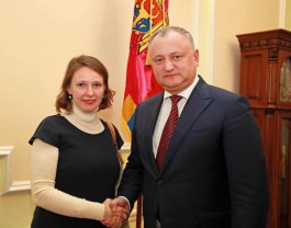 Președintele Republicii Moldova a avut o întrevedere cu Ambasadorul Farit Muhametşin