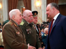 Igor Dodon a participat la festivitatea cu prilejul Zilei veteranilor forțelor armate și organelor de drept   