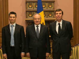 President of the Republic of Moldova Nicolae Timofti met the President of the European Chess Union Silvio Danailov