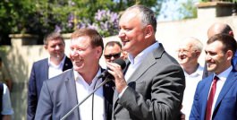 Igor Dodon a participat la ceremonia de inaugurare a două complexuri sportive din localitățile Congaz și Copceac din UTA Găgăuzia