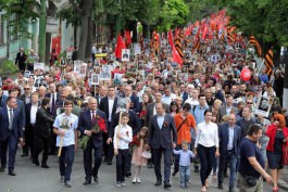 Președintele Republicii Moldova, Igor Dodon, a participat la acţiunile organizate cu prilejul Zilei Victoriei 