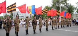 Președintele Republicii Moldova, Igor Dodon, a participat la acţiunile organizate cu prilejul Zilei Victoriei 