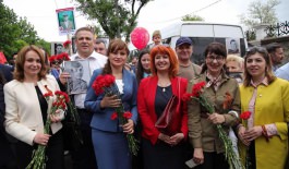 Președintele Republicii Moldova, Igor Dodon, a participat la acţiunile organizate cu prilejul Zilei Victoriei 