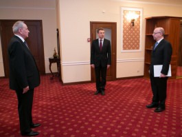 Nicolae Timofti received the accreditation letters of the Greek Ambassador to Moldova Vassilis Papadopoulos