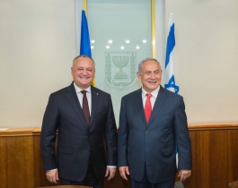 Președintele Moldovei a avut o întrevedere cu prim-ministrul Israelului