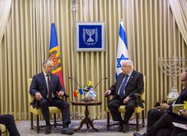 Președintele Republicii Moldova a avut o întrevedere cu Președintele Statului Israel