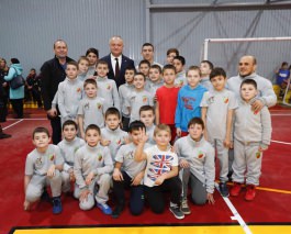 Șeful statului a participat la ceremonia de inaugurare a unui Centru sportiv și de recreere din Taraclia