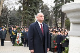 Igor Dodon a participat la evenimentele desfășurate cu prilejul aniversării a 75-a de la eliberarea orașului Bălți