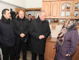 President Nicolae Timofti on visit to flood-hit villages