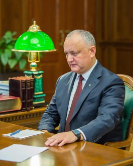 Igor Dodon a avut o întrevdere cu directorul Serviciului de Informații și Securitate al Republicii Moldova, Alexandru Esaulenco.