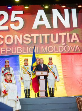 Președintele Republicii Moldova a participat la Adunarea solemnă consacrată celei de-a 25-a aniversări a adoptării Constituției