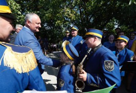 Șeful statului a participat la ceremonia de deschidere a Complexului Memorial al Eroilor din satul Răscăieți