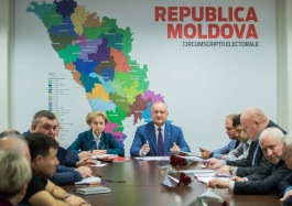 Igor Dodon a participat la ședința fracțiunii parlamentare a PSRM