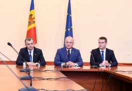 Igor Dodon a prezentat efectivelor ministerelor trei noi miniștri