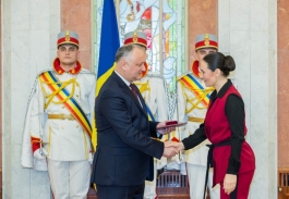 Igor Dodon a înmînat înalte distincții de stat