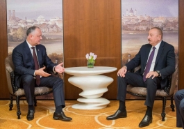 Igor Dodon a avut o întrevedere cu Ilham Aliyev