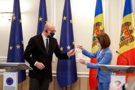 Președintele Maia Sandu s-a întâlnit cu Președintele Consiliului European, Charles Michel