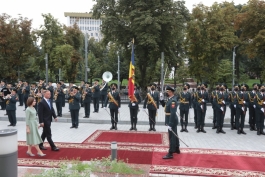 Президент Республики Молдова Майя Санду встретила в Кишинэу Президента Республики Польша Анджея Дуду