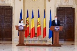 Mesajul doamnei Maia Sandu, Președintele Republicii Moldova, în cadrul briefingului comun cu domnul Klaus Werner Iohannis, Președintele României