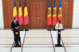 President Maia Sandu, after talks with the Prime Minister of the Kingdom of Belgium: "Moldova counts on Belgium's support in obtaining the status of candidate country for accession to the European Union"