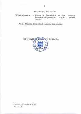 Președinta Maia Sandu: „Obiectivul nostru este să dezvoltăm o agricultură competitivă și să facem din inscripția „Fabricat în Moldova” un lucru firesc pe piețele lumii”