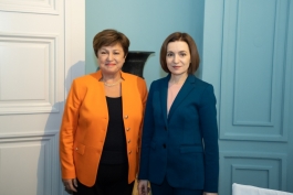 President Maia Sandu and IMF Managing Director Kristalina Georgieva discuss cooperation with the IMF