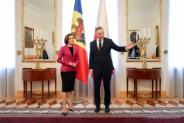 Moldovan-Polish relations discussed in Warsaw by President Maia Sandu and President Andrzej Duda