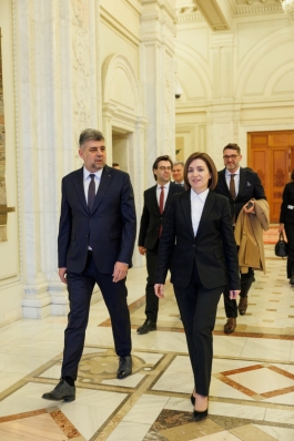 Președinta Maia Sandu s-a văzut cu președintele Camerei Deputaților, Marcel Ciolacu: „România ne-a fost un veritabil pilon de stabilitate”