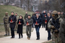 President Maia Sandu, together with President Zelenskyy and other heads of state and government, commemorated the victims of Bucea