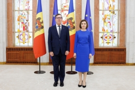 Președinta Maia Sandu a primit scrisorile de acreditare din partea a trei ambasadori desemnați 