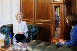 Șefa statului, la întrevedere cu Președinta Comisiei Europene, Ursula von der Leyen: „Viitorul Moldovei este în Uniunea Europeană”   