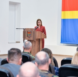 Președinta Maia Sandu a participat la ședința de bilanț a Armatei Naționale