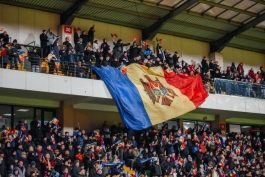 Șefa statului a fost în tribunele stadionului Zimbru, unde s-a jucat meciul de fotbal între Moldova și Albania 