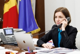 Președinta Maia Sandu a discutat telefonic cu premierii Regatului Belgiei și Irlandei